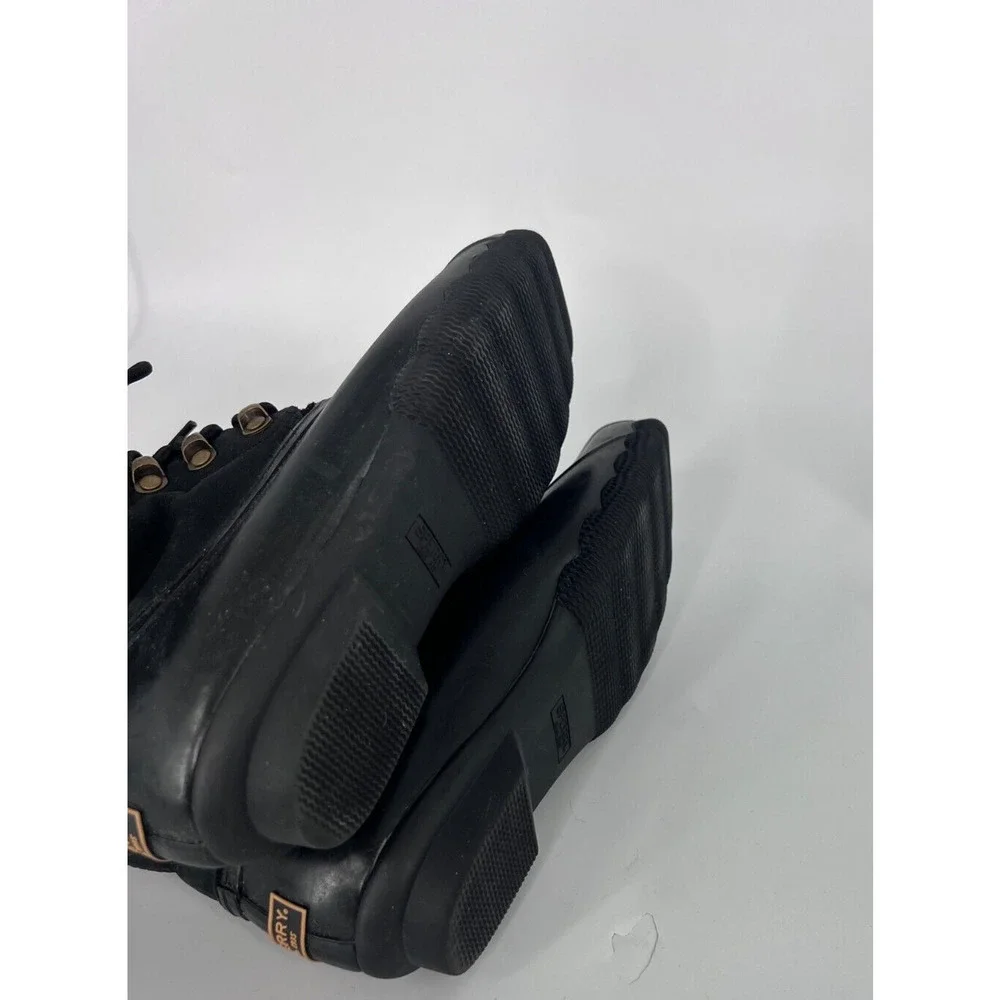 Sperry Shearwater Winter Rain Snow Boots Women's Size 6 Black STS83220